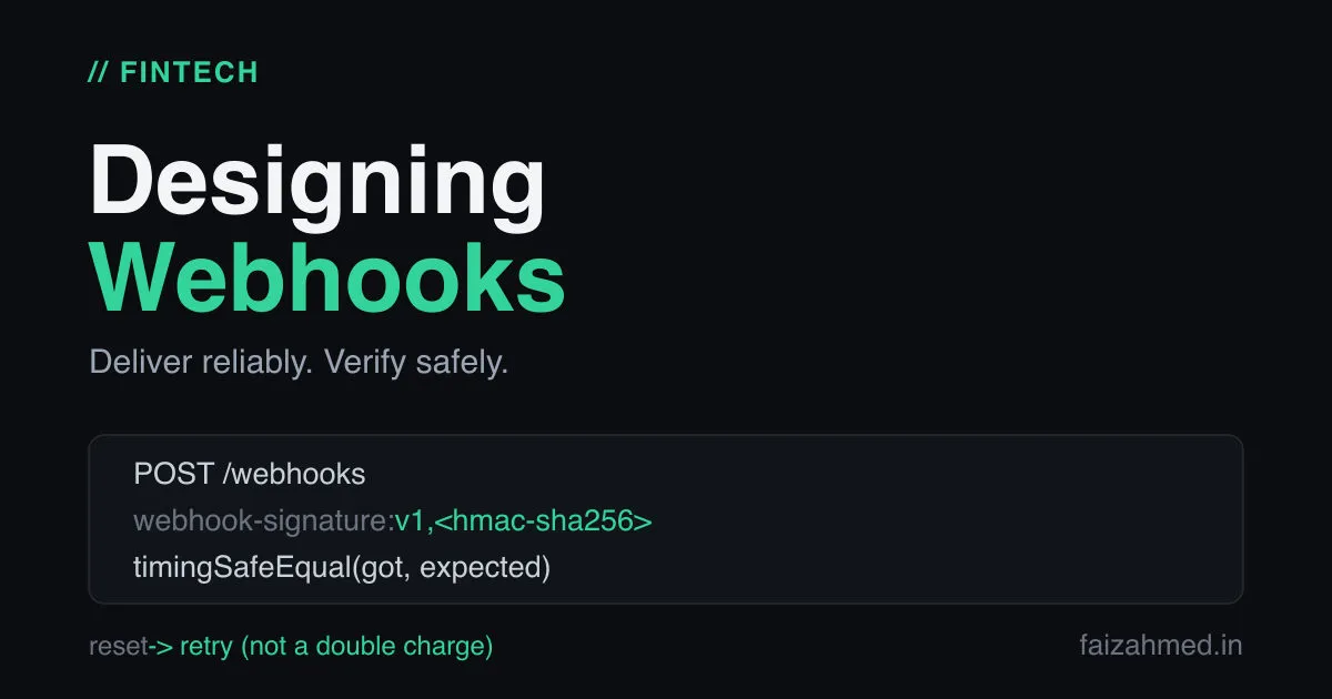 Designing Webhooks: Delivery, Retries, Signatures
