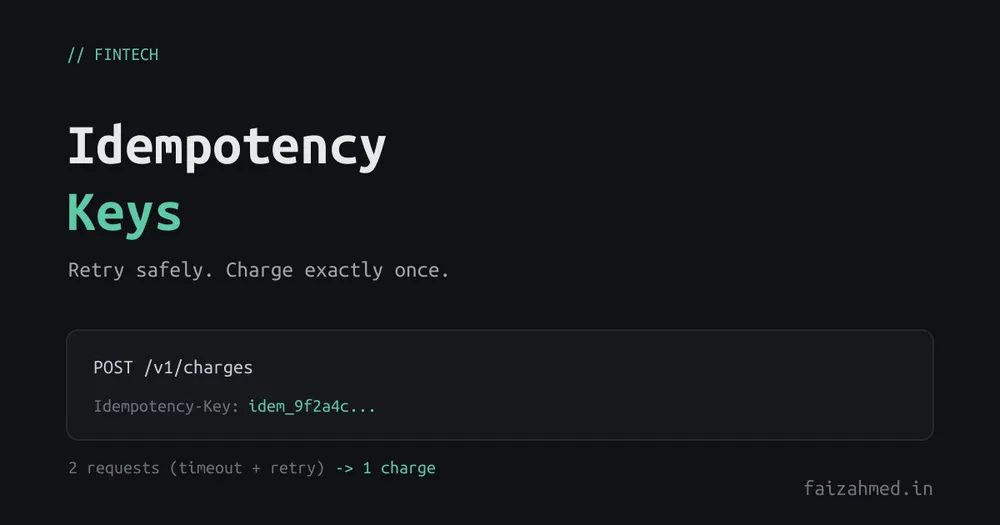 Idempotency Keys: How Stripe-Style APIs Prevent Double Charges