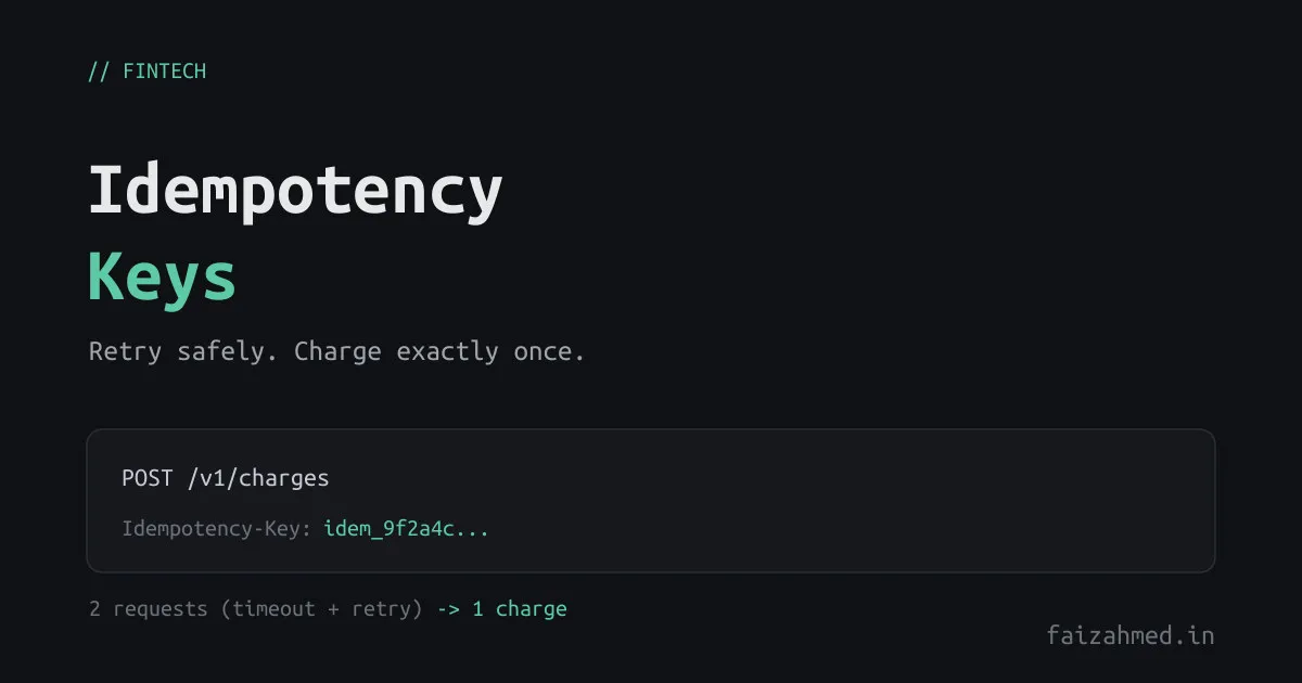 Idempotency Keys: How Stripe-Style APIs Prevent Double Charges
